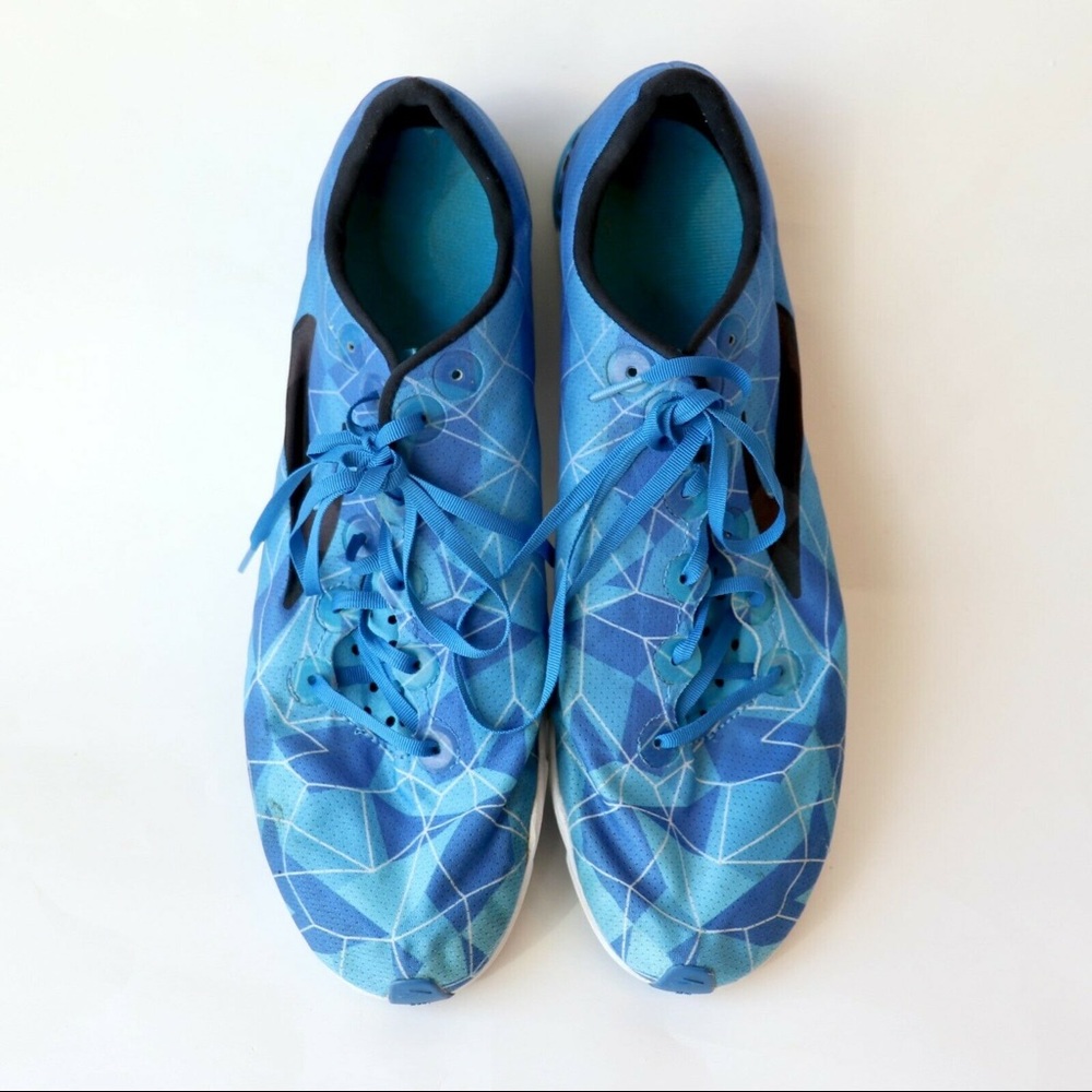 Brooks Mens Mach Cross Country Spike Running Shoes Blue Mens Size 14 D